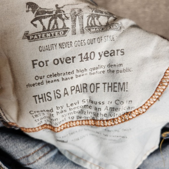 Levi's 505 Jeans Men's 36X32 Blue Straight Regular Fit‎ - Picture 7 of 16